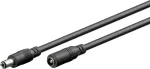 Goobay DC-pikendusjuhe, 3 m 5,5x2,1 mm must 2x0,5 mm maks 24 VDC 120 W