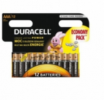 Duracell AAA MN2400 Alkaline LR03 1.5V Batteries 12pcs