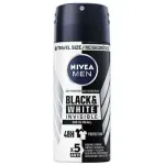 Nivea Invisible For Black AND White antiperspirant meestele, sprei 100ml