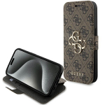 GUESS GUBKP15X4GMGBR iPhone 15 Pro Max 6.7" brzowy/pruun raamat 4G Metal Logo