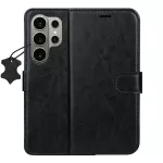 TFO Smart Luxe nahkkar see Samsung Galaxy S26 Ultra telefonile, must