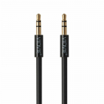 Vidvie AL1105W Premium AUX Kabel 3.5 mm - 3.5 mm 1.5 m Must```