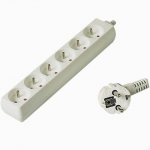 PremiumCord PP6-07 toitejuhe 7 m, 6 pistikupesa(t), valge