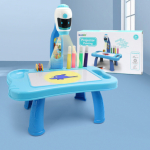 LEAN Toys Miniprojektori Robot-Laud 2in1 Tarvikud Sinine