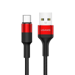 USAMS U5 2A punutud kaabel USB-C punane/punane 1,2m SJ221TC02 (US-SJ221)