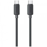 USAMS KY seeria US-SJ691 60W USB-C USB-C kaabel, 1 m, must