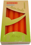 PROVENCE Table Candle Orange 2x17cm 10pcs