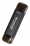 Transcend ESD310C Thunderbolt tehnoloogia 128 GB USB Type-A / USB Type-C USB 3.2 Gen 2x2 must