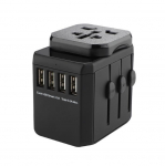 MicroConnect World Travel Adapter, 4 USB A ports, with Universal to EU
