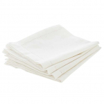 JJA NAPKIN CHAMBRAY WHITE 40X40X4