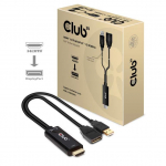 CLUB 3D Club3D Adapter HDMI 2.0 DP 1.2 4K60Hz HDR aktiiv St/Bu retselli