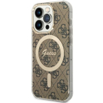 GUESS GUHMP14LH4STW iPhone 14 Pro 6.1" brzowy/pruun kvakott 4G MagSafe