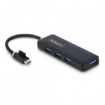 StarTech.com 4-pordne USB-C hub, 5Gbps, USB-C 4x USB-A, bussienergiseeritud, vike reisimini hub, mitmeportne USB 3.0 lahutaja, sltumatu hub, lejooksu kaitse