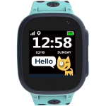 Kids smartwatch, 1.44 inch colorful screen, GPS function, Nano SIM card, 32+32MB, GSM(850/900/1800/1900MHz), 400mAh battery, compatibility with iOS and android, Blue, host: 52.9*40.3*14.8mm, strap: 230*20mm, 42g
