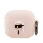 Karl Lagerfeld KLA3RUNIKP AirPods 3 kate rowy/roosa Silikoonist Karl Head 3D