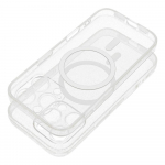 CLEAR MAG COVER case with camera protection compatible with MagSafe for IPHONE 14 transparent glitter