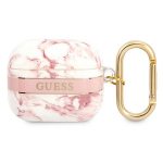 GUESS GUA3HCHMAP AirPods 3 kate rowy/roosa marmorist rihma kollektsioon