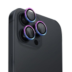 uniq Optix alumiiniumist kaameraobjektiivi kaitseklaas iPhone 16 Pro 6.3" / 16 Pro Max 6.9" irisev kaameraobjektiivi klaas koos aplikaatoriga