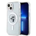 Karl Lagerfeld KLHMP15SHGKCNOT iPhone 15 / 14 / 13 6.1" lbipaistev kvakott Karl AND Choupette Glitter MagSafe