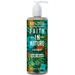 Faith In Nature , Kookos, 99% looduslikud koostisained, Puhtustav, Vedel pesuseep, Ktepesu jaoks, 400 ml