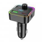 Hoco QC3.0 PD 30W autolaadija FM-transiitseivendiga E81 must