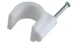 PAWBOL Kaablihoidik 7mm 25tk valge