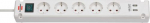 Bremounta 1150660325 Power strip 5 sockets + x2 USB-A 3m, White
