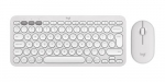 Logitech 920-012240 keyboard Mouse included Universal RF Wireless + Bluetooth QWERTY US International White