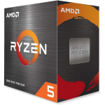AMD Ryzen 5 5500 6-tuumaline CPU, AM4 tugipesa, karbiga (ilma Wraith Stealth jahutusradikata)