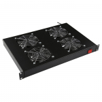 Lanview 4 FANS, ANALOG THERMOSTAT RACK MOUNT FAN MODULE 1U