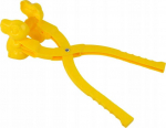 LEAN Toys Snow Maker Snowball Machine Yellow Dinosaur
