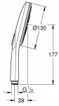 Grohe Rainshower SmartActive 130 III (26574DL0) Brushed Warm Sunset