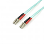 StarTech.com 2m (6ft) LC/UPC to LC/UPC OM3 Multimoodi Fibre Optika Kabel, Full Duplex 50/125m Zipcord Fibre Kabel, 100G, Madal Insertio Kaotus, LSZH Fibre Jumper Cord