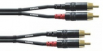 Cordial 2 x RCA pesa kuni 2 x RCA isane kaabel, 30 cm (CFU0.3CC)