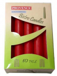 PROVENCE Table Candle Red 2x17cm 10pcs