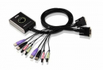 ATEN 2-port USB DVI KVM-lliti heliga