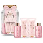 Grace Cole Peony AND Peach Gift Set in Glass ( Pivoka, Broskev AND Malina ) - Kingituskomplekt klaasides ( 5 tk )