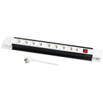 ACC LogiLink 8 pistikupesa 3,0 m must ja valge