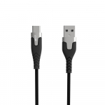 Gear Kaabel PRO USB-A kuni USB-C 2.0 1.5m Must Kevlari kaabel ja metallkorpus
