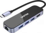 Unitek USB-C 3.1 RJ-45 3xUSB-A HDMI 4K PD100W