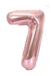 Riff 1m Folio Balloon Number 7 Glossy Pink
