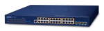 Planet Layer 3 24-Port 10/100/1000T 802.3at PoE + 4-Port 10G SFP+