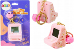 LEAN Toys Electronic Game Tetris Pocket Keychain Pink