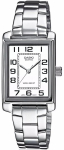 CASIO Ajatu LTP-1234PD-7BEG naiskell, 21 mm hbedavrviline korpus, valge dial