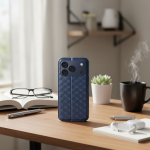 Kuubikukujuline iPhone'i 17 PRO sinine kaitsekarp