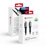 USB-C Lightning kaabel Forcell F-Energy PD 3A 27W Cafule 1,2 m C259 must