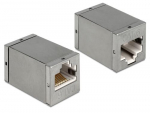 Delock RJ45 adapter RJ45 - RJ45 Bu/Bu Cat6 kateerdatud kompaktsus