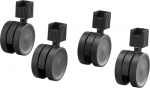 Elfa Statiivi rattad 4 tk, mustad (222020)