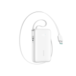 Joyroom JR-PR2 35W 10000mAh vimukas akku kahe sisseehitatud USB-C kaabliga - Valge