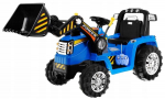 Lean Cars Tractor with Bucket Excavator Blue